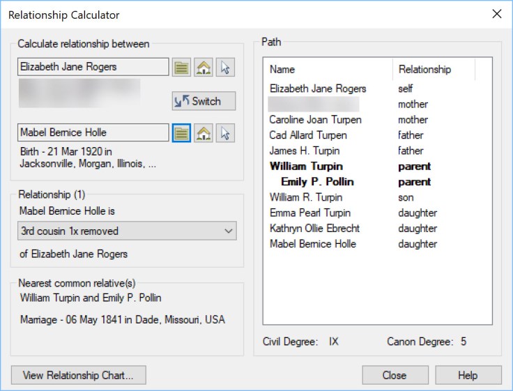 Relationship Calculator